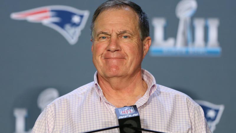 Patriots head coach Bill Belichick