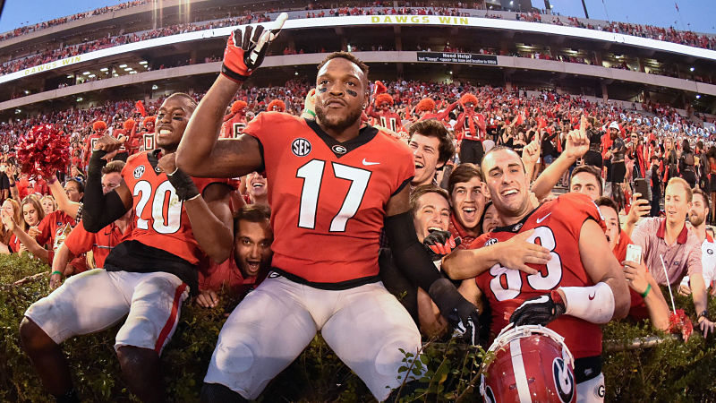 Georgia linebacker Davin Bellamy