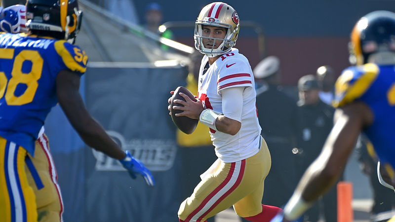 San Francisco 49ers quarterback Jimmy Garoppolo