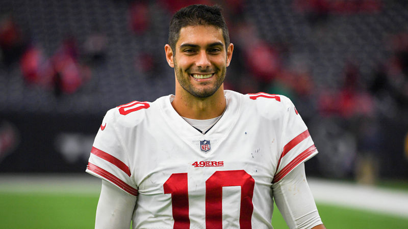 San Francisco 49ers quarterback Jimmy Garoppolo