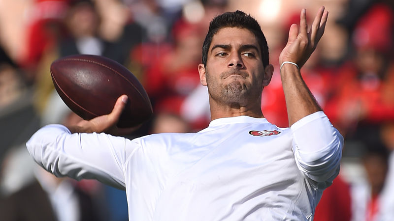 San Francisco 49ers quarterback Jimmy Garoppolo