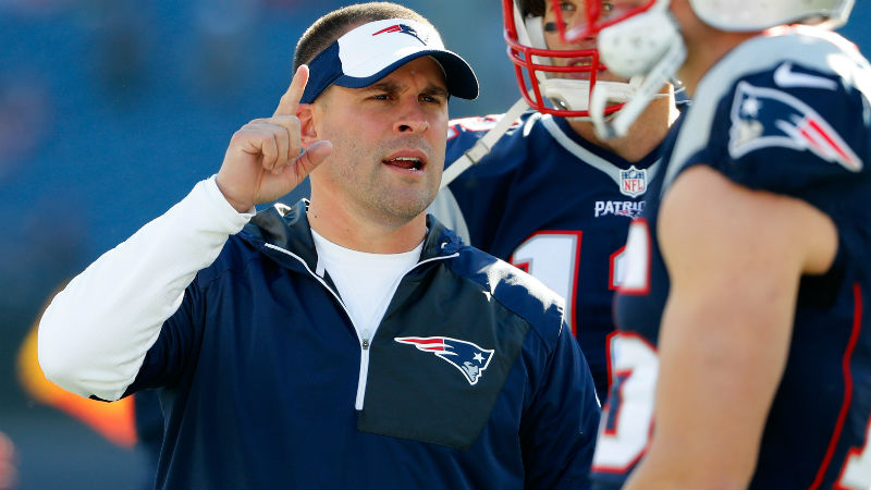 New England Patriots offensive coordinator Josh McDaniels