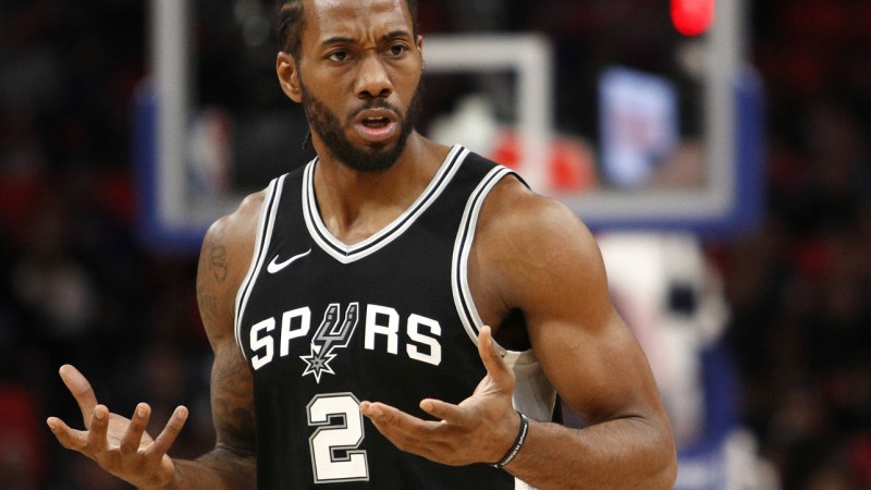 San Antonio Spurs forward Kawhi Leonard