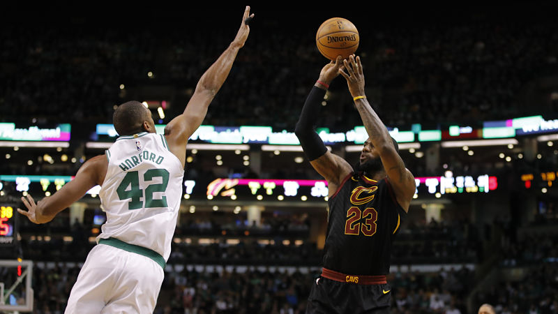 Cleveland Cavaliers forward LeBron James and Boston Celtics forward Al Horford