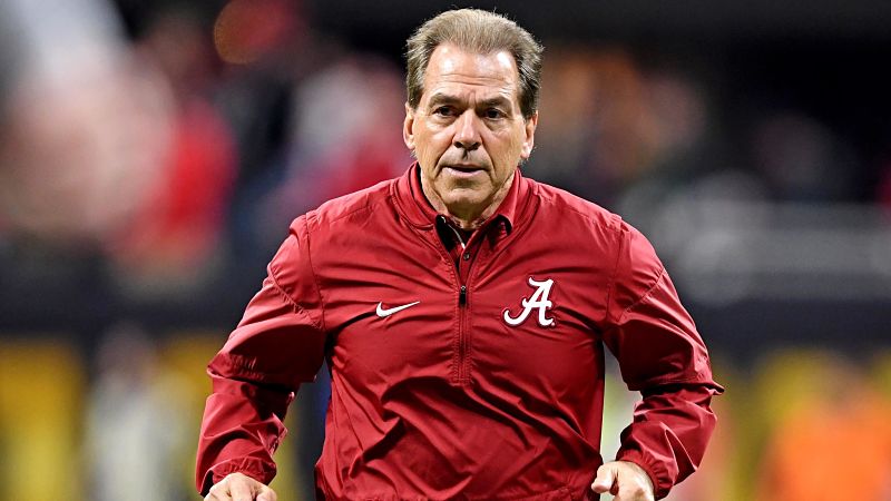 Alabama head coach Nick Saban