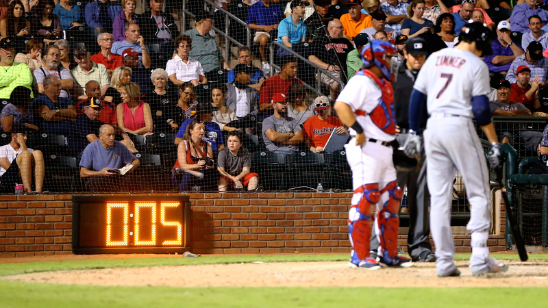 Minor league pitch clock