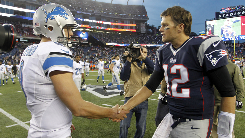 Quarterbacks Tom Brady, Matt Stafford