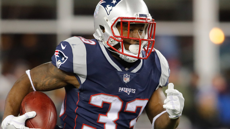 Patriots running back Dion Lewis
