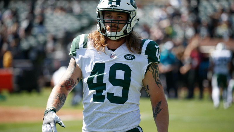 New York Jets linebacker Dylan Donahue