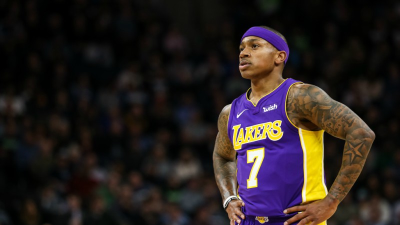 Los Angeles Lakers guard Isaiah Thomas