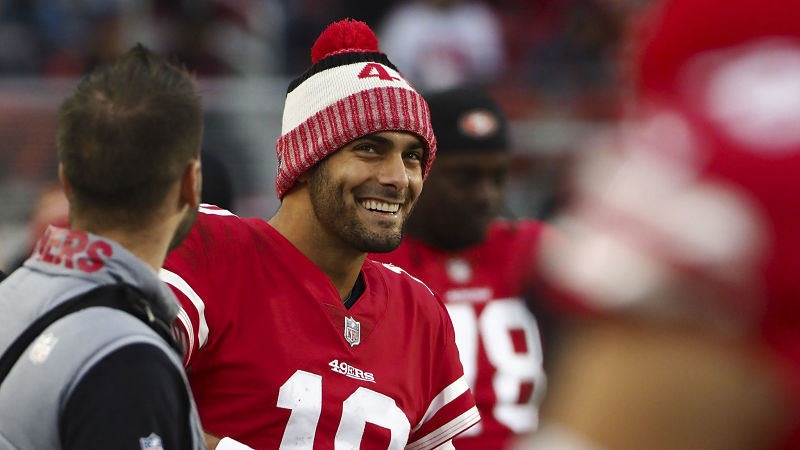 San Francisco 49ers quarterback Jimmy Garoppolo