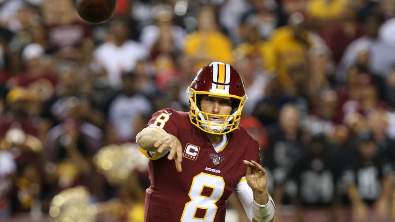 Washington Redskins quarterback Kirk Cousins