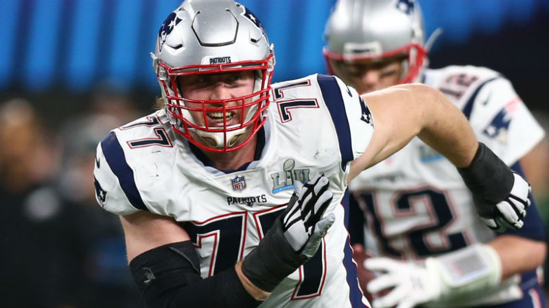 New England Patriots offensive tackle Nate Solder