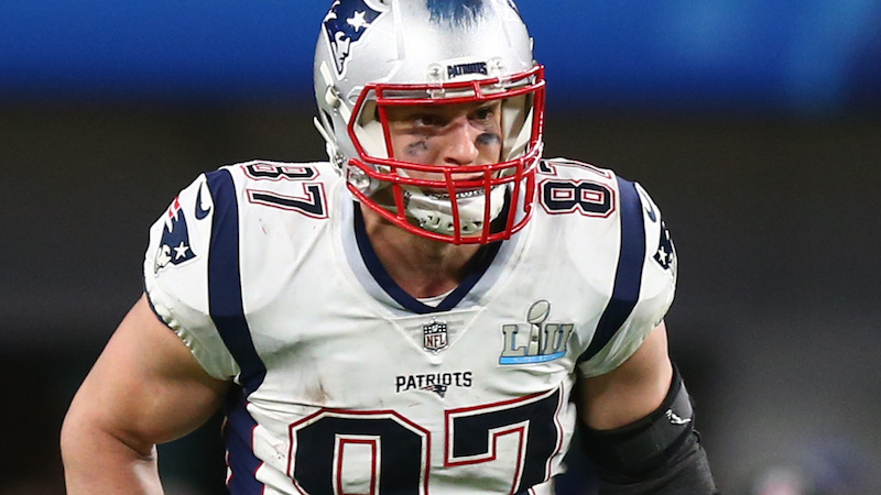 Patriots tight end Rob Gronkowski