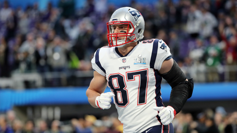 New England Patriots tight end Rob Gronkowski