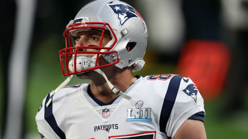 New England Patriots tight end Rob Gronkowski