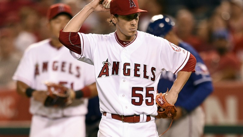 Los Angeles Angels starting pitcher Tim Lincecum