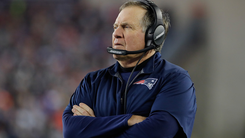 Patriots head coach Bill Belichick