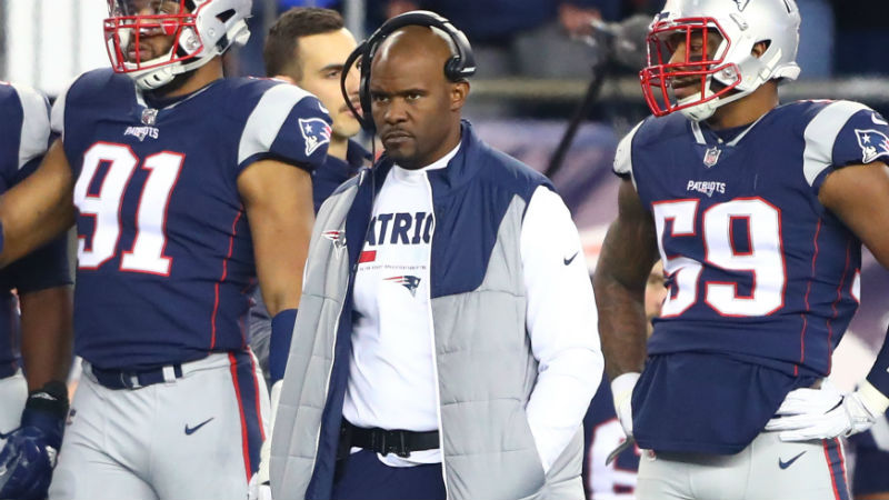 New England Patriots linebackers coach Brian Flores