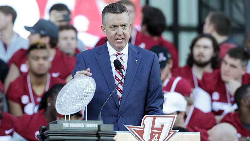 Alabama athletic director Greg Byrne