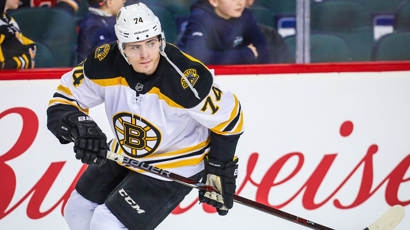 Boston Bruins winger Jake DeBrusk
