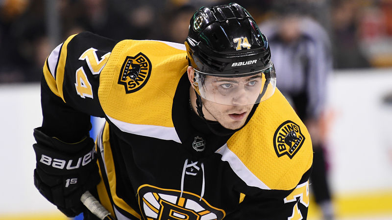 Boston Bruins winger Jake DeBrusk
