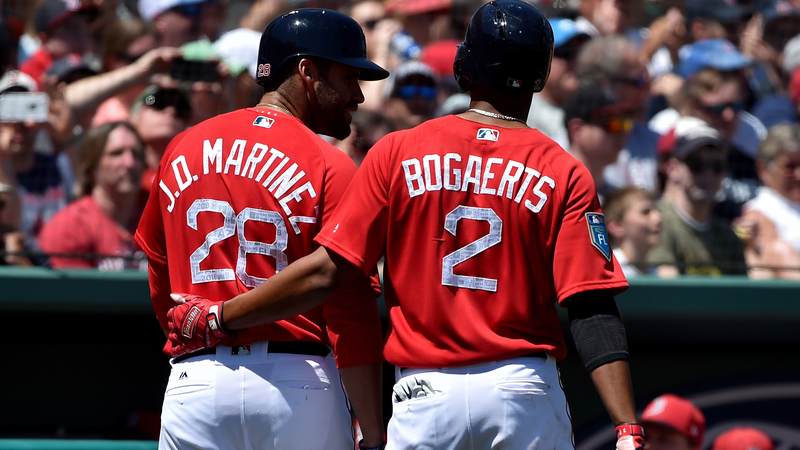 J.D. Martinez and Xander Bogaerts