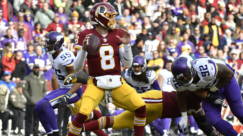 Washington Redskins quarterback Kirk Cousins