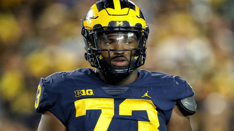 Michigan Wolverines defensive lineman Maurice Hurst