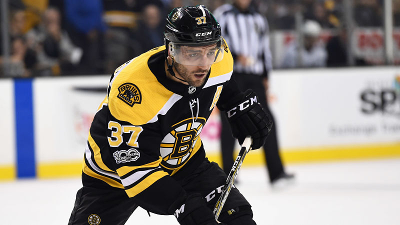 Boston Bruins center Patrice Bergeron
