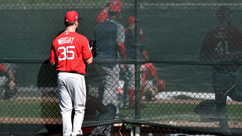 Boston Red Sox pitcher Steven Wright