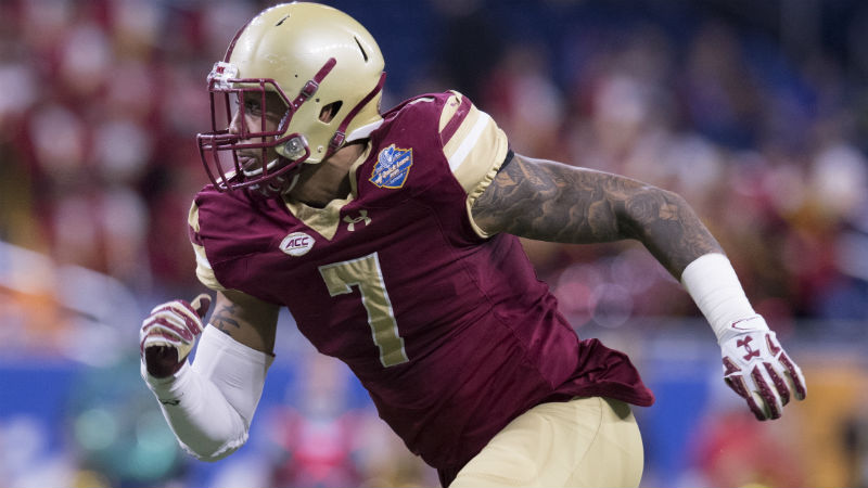 Boston College pass rusher Harold Landry