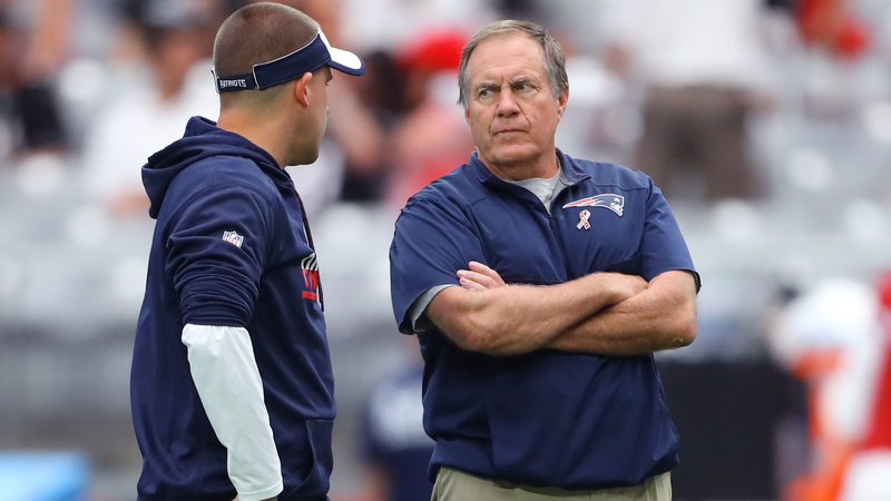 Josh McDaniels and Bill Belichick