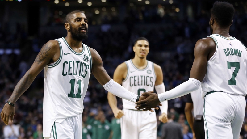 Kyrie Irving and Jaylen Brown