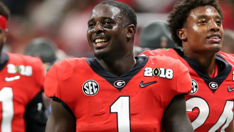 Georgia Bulldogs running back Sony Michel