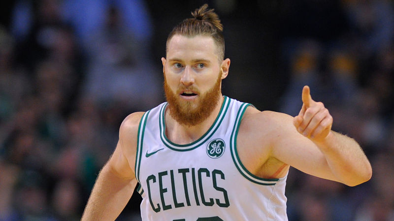 Boston Celtics forward Aron Baynes