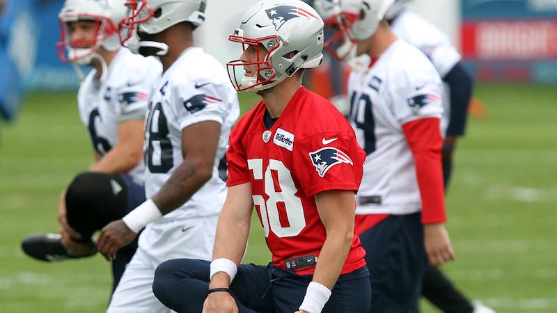 Patriots quarterback Danny Etling