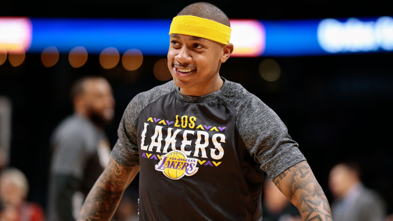 Los Angeles Lakers guard Isaiah Thomas
