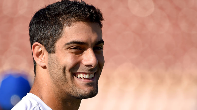 San Francisco 49ers quarterback Jimmy Garoppolo