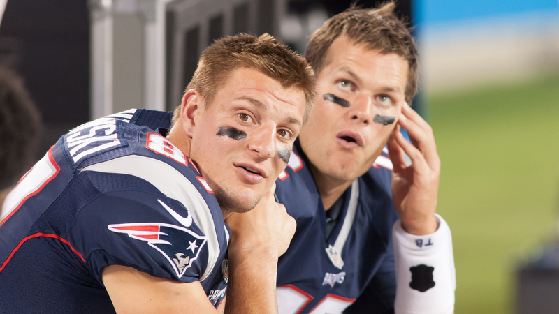 Rob Gronkowski and Tom Brady