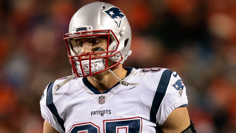New England Patriots tight end Rob Gronkowski