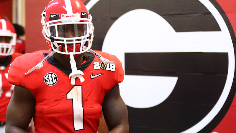 Georgia running back Sony Michel