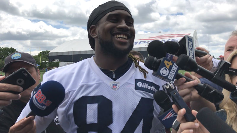 Patriots wide receiver Cordarrelle Patterson