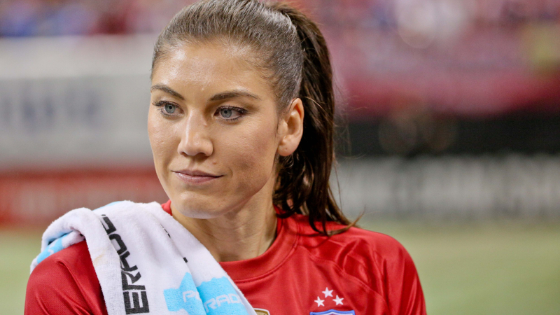 Former United States of America goalkeeper Hope Solo