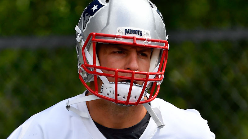 Patriots tight end Rob Gronkowski