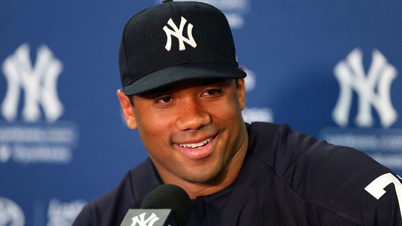 Seattle Seahawks quarterback and New York Yankees infielder Russell Wilson