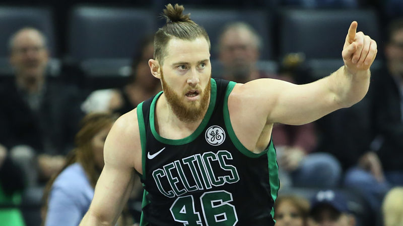 Boston Celtics center Aron Baynes