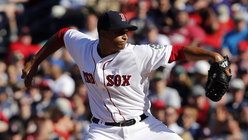 Boston Red Sox reliever William Cuevas