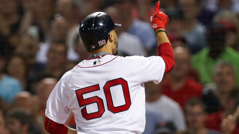 Red Sox outfielder Mookie Betts
