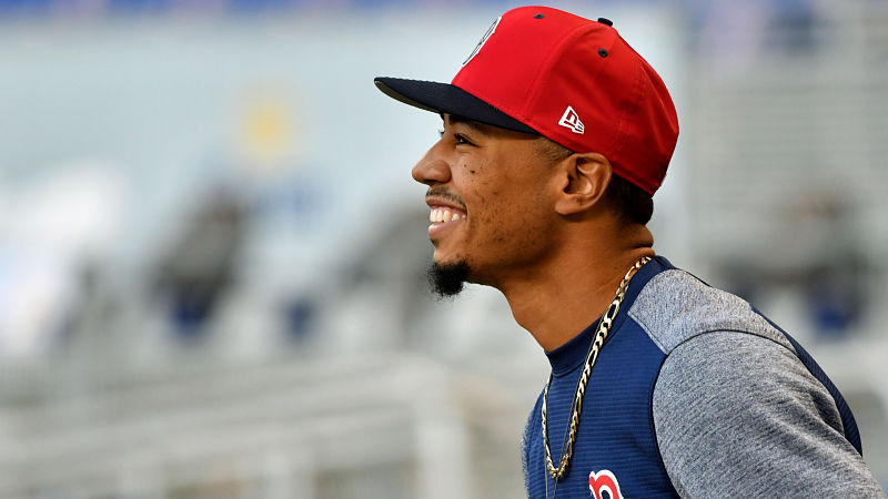 Boston Red Sox outfielder Mookie Betts
